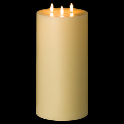 Luxe Collection Natural Glow 6 x 12 LED Cream Candle