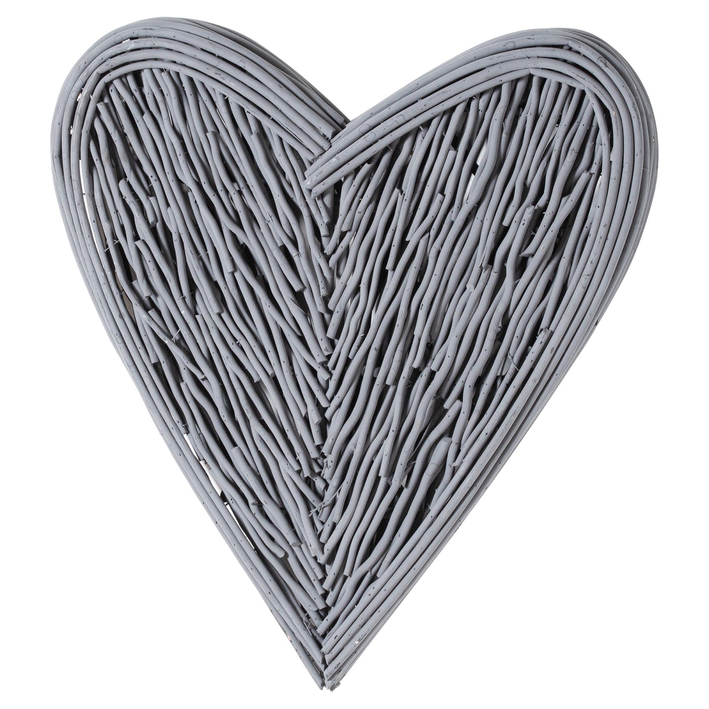 Grey Small Willow Branch Heart