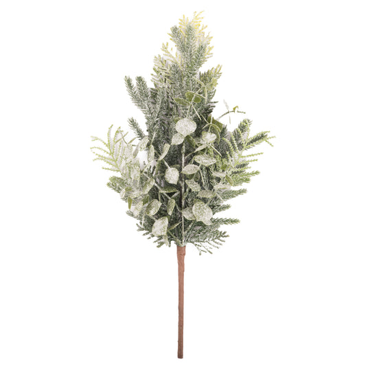 Frosted Eucalyptus And Fern Sprig