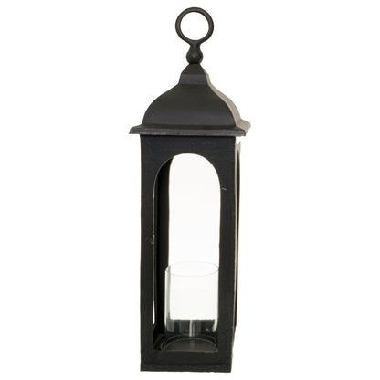 Farrah Collection Black Cast Loop Top Lantern