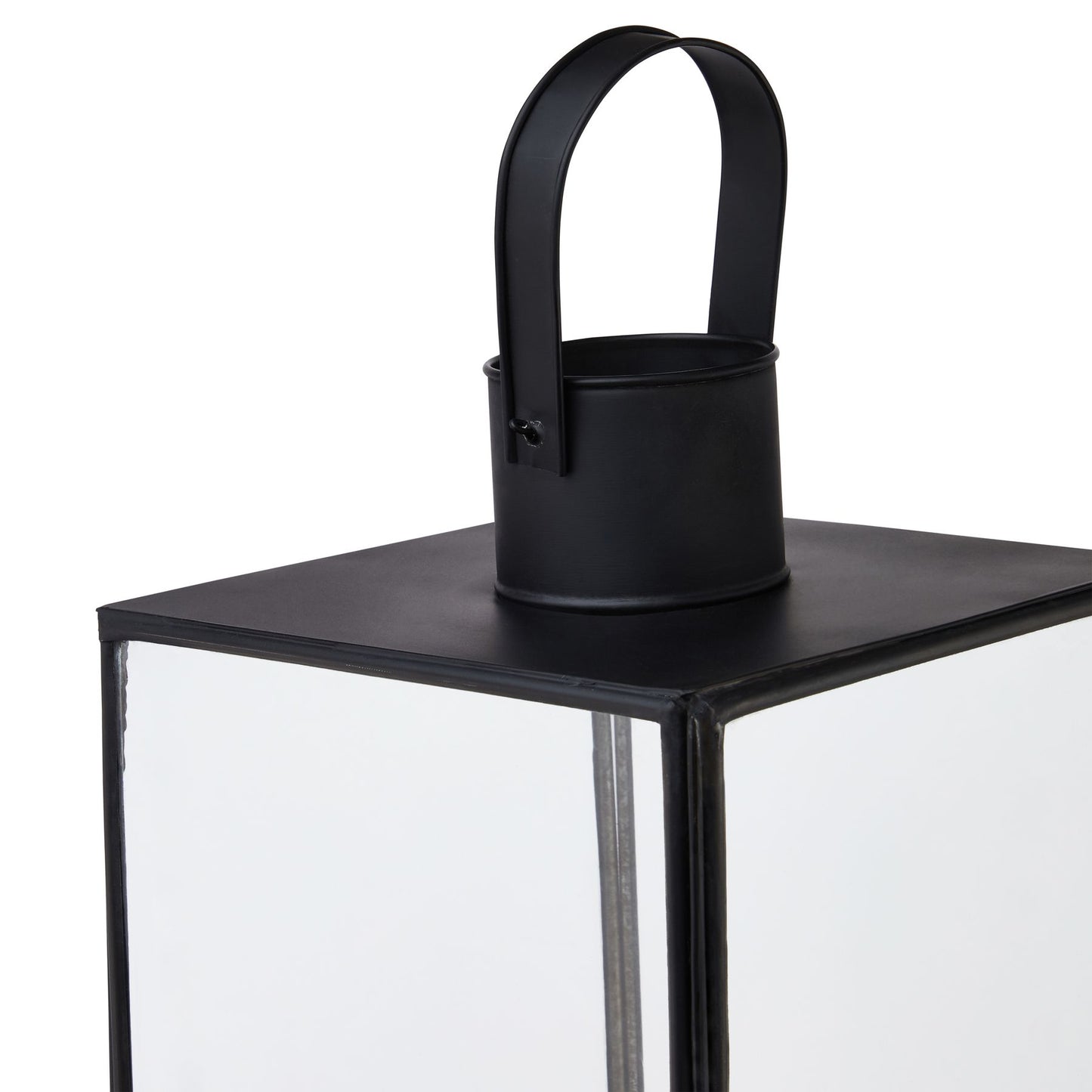 Flat Top Large Black Lantern