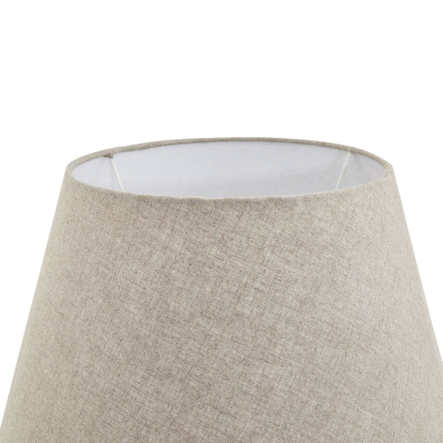 Amalfi Grey Candlestick Table Lamp With Linen Shade