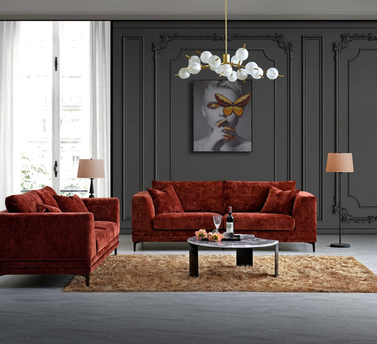 Monaco Velvet Luxe Sofa Set