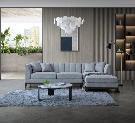 Avalon Modern Sofa in Dolphin Boucle