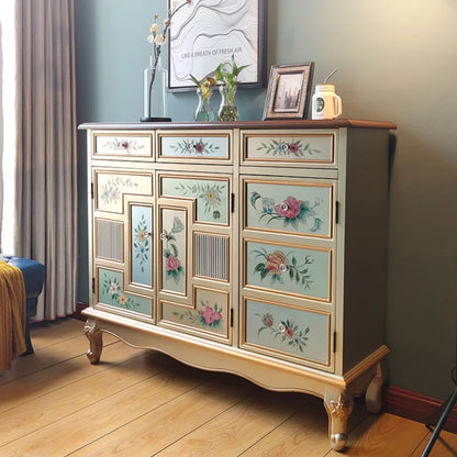 Florence Vintage Hand-Painted Cabinet