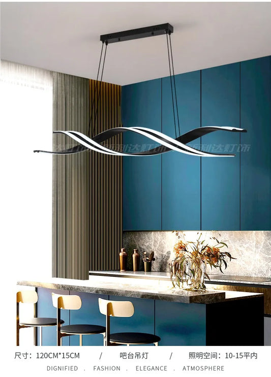 Svelte Wave LED Pendant