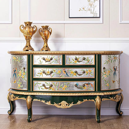 Vivienne Hand-Painted Floral Cabinet