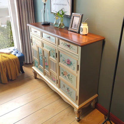 Florence Vintage Hand-Painted Cabinet