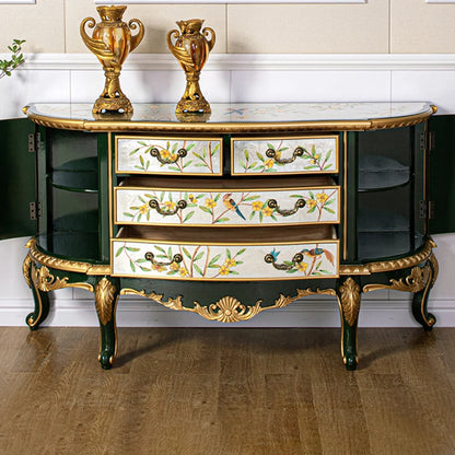 Vivienne Hand-Painted Floral Cabinet