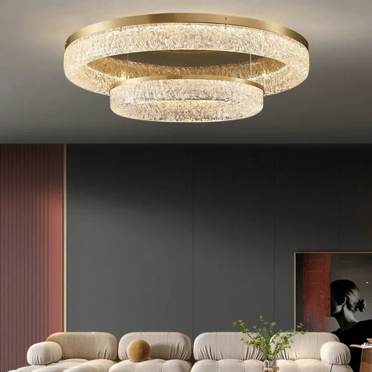 Golden Halo Chandelier