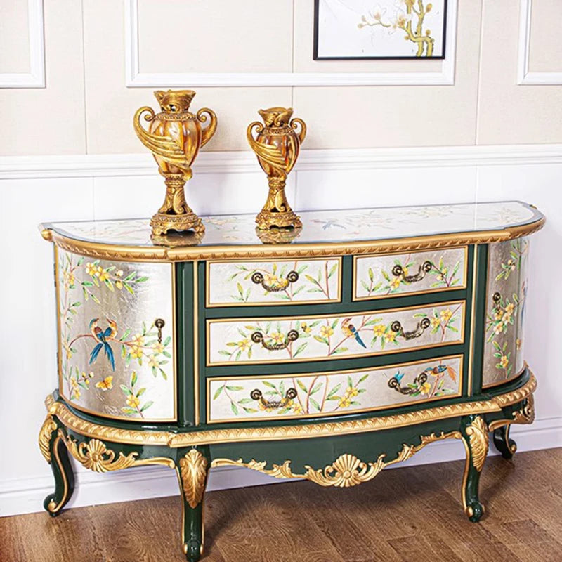 Vivienne Hand-Painted Floral Cabinet