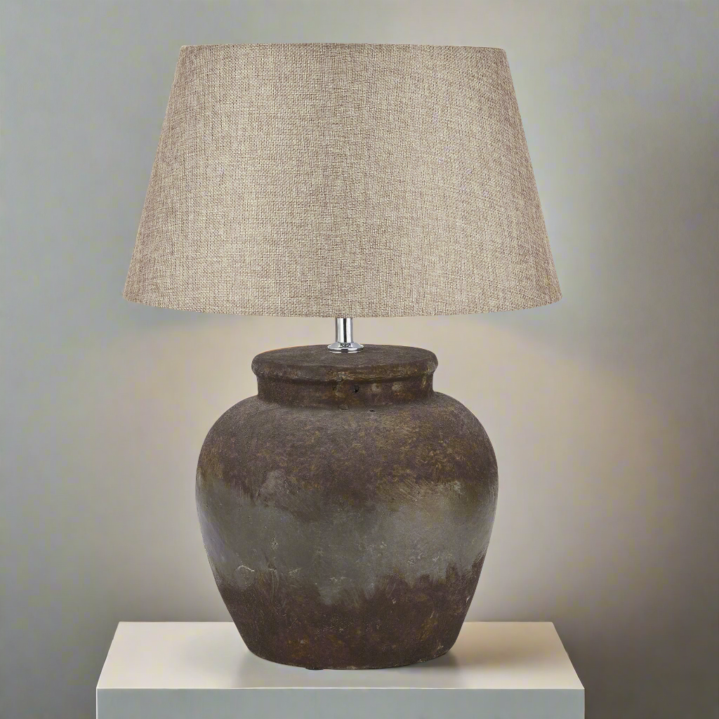 Castello Aged Stone Ceramic Table Lamp